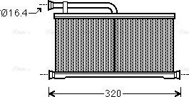 Ava Quality Cooling AIA6397 - Теплообменник, отопление салона autospares.lv