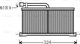 Ava Quality Cooling AIA6296 - Теплообменник, отопление салона autospares.lv