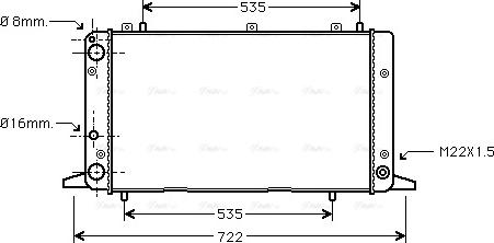 Ava Quality Cooling AIA2053 - Радиатор, охлаждение двигателя autospares.lv