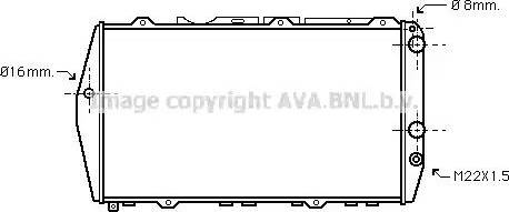 Ava Quality Cooling AIA2019 - Радиатор, охлаждение двигателя autospares.lv