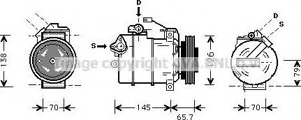 Ava Quality Cooling AIAK151 - Компрессор кондиционера autospares.lv