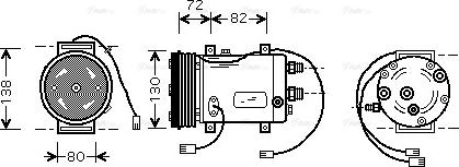 Ava Quality Cooling AIAK179 - Компрессор кондиционера autospares.lv