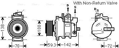 Ava Quality Cooling AIAK334 - Компрессор кондиционера autospares.lv