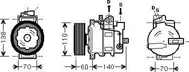 Ava Quality Cooling AIAK269 - Компрессор кондиционера autospares.lv