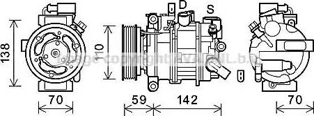 Ava Quality Cooling AIK402 - Компрессор кондиционера autospares.lv