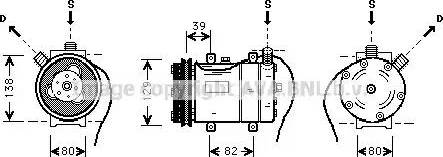 Ava Quality Cooling AI K009 - Компрессор кондиционера autospares.lv