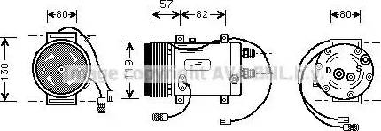 Ava Quality Cooling AI K008 - Компрессор кондиционера autospares.lv