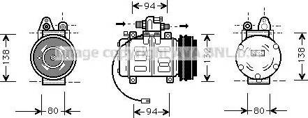 Ava Quality Cooling AI K180 - Компрессор кондиционера autospares.lv