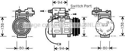 Ava Quality Cooling AI K181 - Компрессор кондиционера autospares.lv