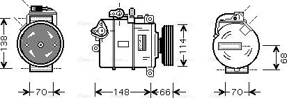 Ava Quality Cooling AI K282 - Компрессор кондиционера autospares.lv