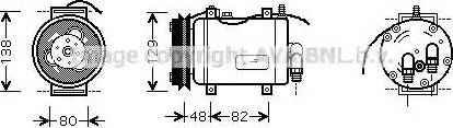 Ava Quality Cooling AI K228 - Компрессор кондиционера autospares.lv