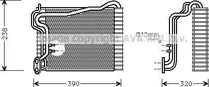 Ava Quality Cooling AI V146 - Испаритель, кондиционер autospares.lv