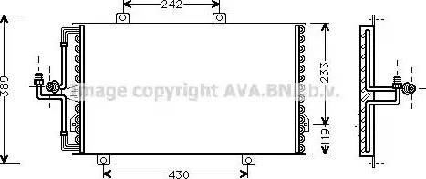 Ava Quality Cooling AL 5060 - Конденсатор кондиционера autospares.lv