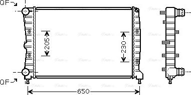 Ava Quality Cooling AL 2087 - Радиатор, охлаждение двигателя autospares.lv