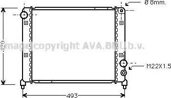 Ava Quality Cooling AL 2026 - Радиатор, охлаждение двигателя autospares.lv