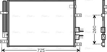Ava Quality Cooling ALA5097D - Конденсатор кондиционера autospares.lv