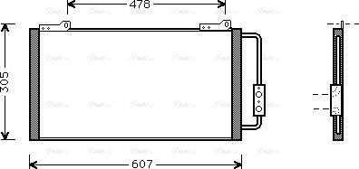 Ava Quality Cooling AU 5139 - Конденсатор кондиционера autospares.lv