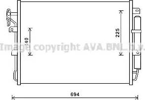 Ava Quality Cooling AU5215D - Конденсатор кондиционера autospares.lv