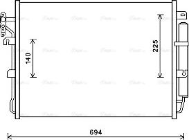 Ava Quality Cooling AUA5215D - Конденсатор кондиционера autospares.lv