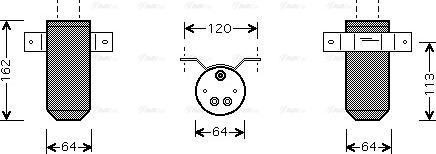 Ava Quality Cooling AU D039 - Осушитель, кондиционер autospares.lv