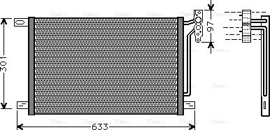 Ava Quality Cooling BW 5215 - Конденсатор кондиционера autospares.lv