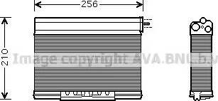 Ava Quality Cooling BW 6261 - Теплообменник, отопление салона autospares.lv