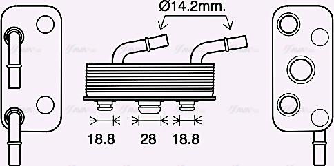 Ava Quality Cooling BW3559 - Масляный радиатор, автоматическая коробка передач autospares.lv