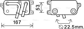 Ava Quality Cooling BW 3396 - Масляный радиатор, автоматическая коробка передач autospares.lv