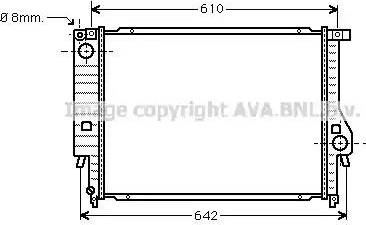 Ava Quality Cooling BW2158 - Радиатор, охлаждение двигателя autospares.lv