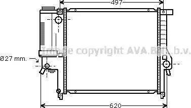 TEMPEST TP.15.60.623A - Радиатор, охлаждение двигателя autospares.lv