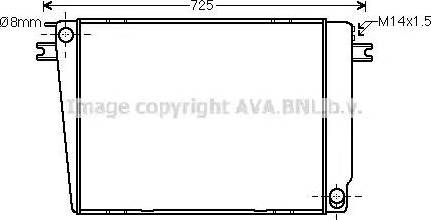 Ava Quality Cooling BW 2241 - Радиатор, охлаждение двигателя autospares.lv