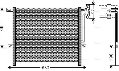 Ava Quality Cooling BWA5369 - Конденсатор кондиционера autospares.lv