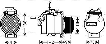 Ava Quality Cooling BWAK411 - Компрессор кондиционера autospares.lv