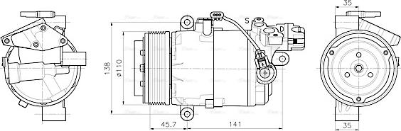 Ava Quality Cooling BWAK630 - Компрессор кондиционера autospares.lv