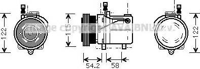 Ava Quality Cooling BW K059 - Компрессор кондиционера autospares.lv