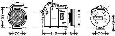 Ava Quality Cooling BWAK317 - Компрессор кондиционера autospares.lv