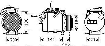 Ava Quality Cooling BWAK385 - Компрессор кондиционера autospares.lv