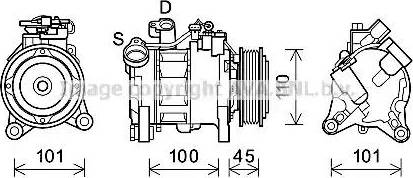 Ava Quality Cooling BWK499 - Компрессор кондиционера autospares.lv