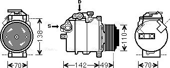 Ava Quality Cooling BWK411 - Компрессор кондиционера autospares.lv