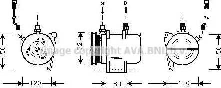 Ava Quality Cooling BW K045 - Компрессор кондиционера autospares.lv