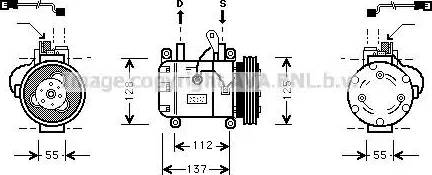 Ava Quality Cooling BW K050 - Компрессор кондиционера autospares.lv