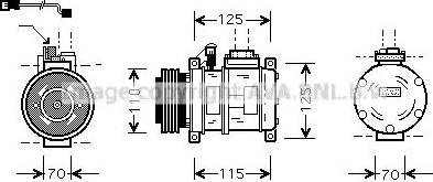 Ava Quality Cooling BW K066 - Компрессор кондиционера autospares.lv