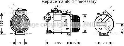 Ava Quality Cooling BW K017 - Компрессор кондиционера autospares.lv