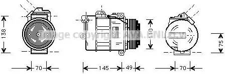 Ava Quality Cooling BW K181 - Компрессор кондиционера autospares.lv