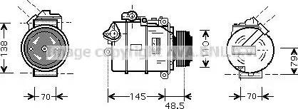 Ava Quality Cooling BW K309 - Компрессор кондиционера autospares.lv