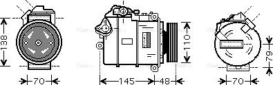 Ava Quality Cooling BW K317 - Компрессор кондиционера autospares.lv