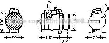 Ava Quality Cooling BW K334 - Компрессор кондиционера autospares.lv