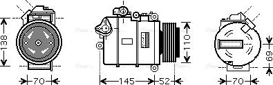 Ava Quality Cooling BW K336 - Компрессор кондиционера autospares.lv