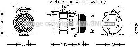 Ava Quality Cooling BW K237 - Компрессор кондиционера autospares.lv