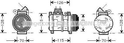 Ava Quality Cooling BW K229 - Компрессор кондиционера autospares.lv